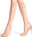 FALKE Shelina Toeless 12 DEN Kniekousen Dames Transparant Beige 35-38