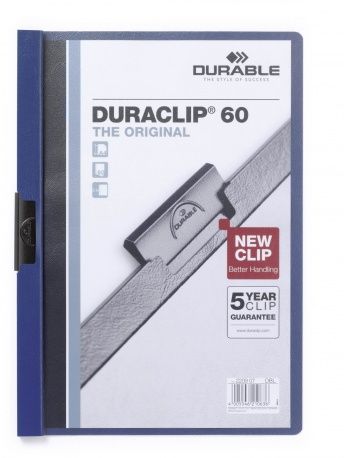 Durable Duraclip 60 - Stofklepmappen - blauw, transparant - 1 stuk