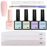 Canni - Biab - Set - 10-delig - HEMA-vrij - TPO-vrij - Builder in a bottle - Builder gel - Biab nagellak - Biab set - The gel bottle biab - Gel in a bottle