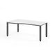 Hammerbacher Bureau asymétrique avec 4 pieds carrés - 180x100 cm