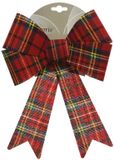 Decoris Kerstboom strik - rood - 38 cm