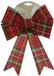 Decoris Kerstboom strik - rood - 38 cm
