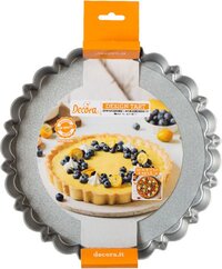 Decora 0075052 Cake Tin with Removable Base - 25x30cm - Rectangular - Grey