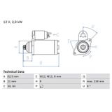 Bosch Démarreur 0 986 018 380