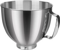 MMOBIEL Roestvrijstalen Mengkom voor KitchenAid 4.5-5 Quart Tilt-Head Stand Mixers Artisan & Classic Series - 5 QT RVS Mengkom met Handvat – Vaatwasmachinebestendig