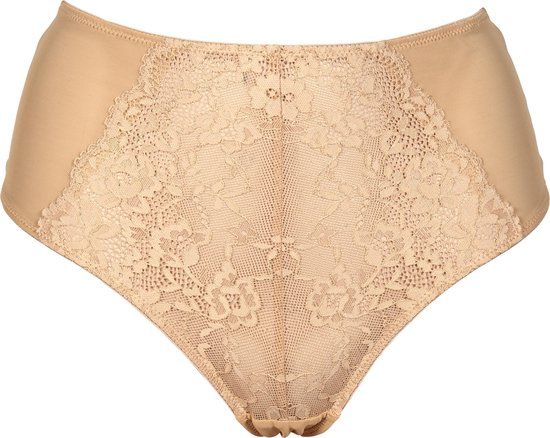 After Eden D-cup & up high waist string Nature Friendly beige