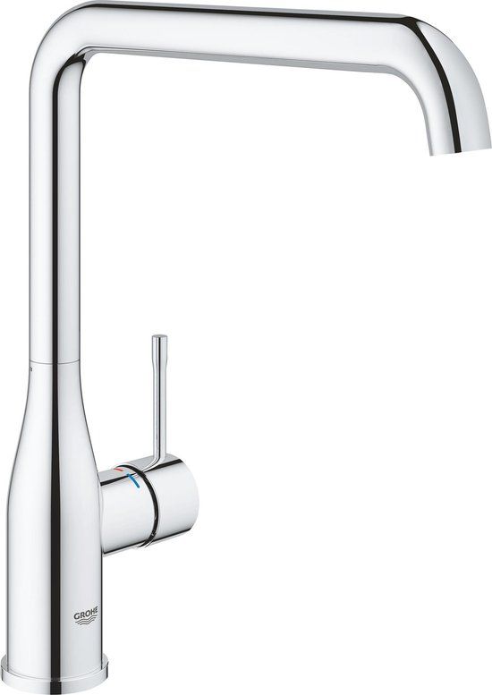 GROHE Essence New Keukenkraan - Draaibare hoge uitloop - Chroom