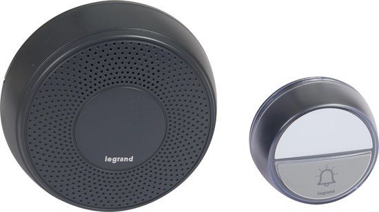 Legrand Draadloze Deurbel Kit - 80dB - IP44 - 100m - Antraciet