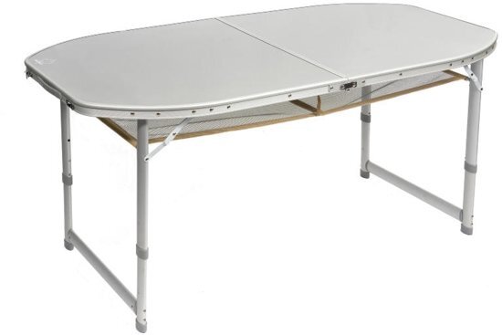 Bo-Camp Tafel - Premium - Ovaal - Koffermodel - 150x80 Cm