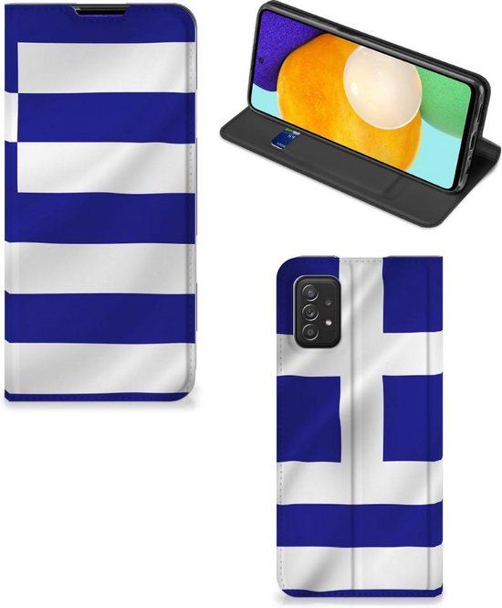 Samsung Galaxy A03s Hoesje - Book Case - Griekse Vlag - B2Ctelecom