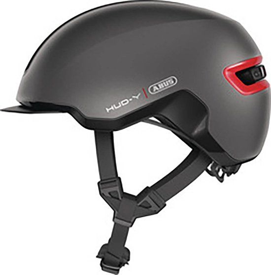 Abus Helm HUD-Y 57-61 L Titan - Fietshelm - Unisex - Grijs