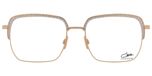 Cazal Lunettes De Vue Unisexe Doré Carrées 54mm