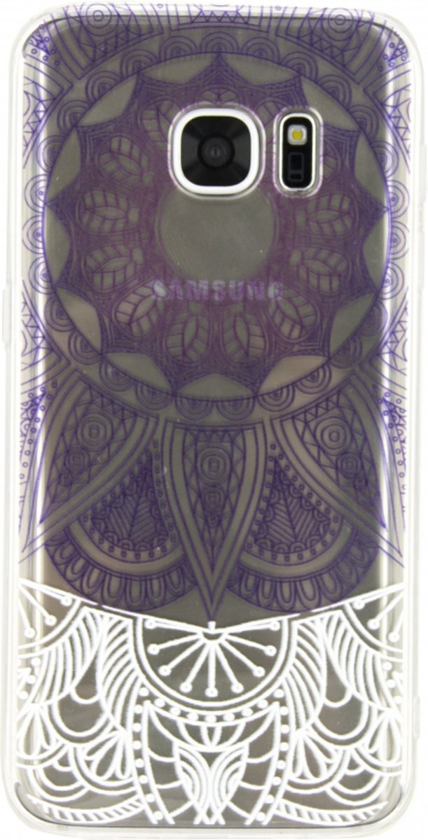 Xccess TPU/PC Case Samsung Galaxy S7 Transparent/Purple Oriental