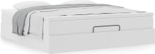 Maison Exclusive - Cadre de lit ottoman avec matelas blanc 160x200 cm similicuir