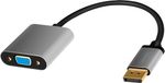 LogiLink CDA0109 DisplayPort naar VGA adapter Zwart, Grijs