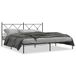 vidaXL Cadre de lit avec tête de lit Métal Noir 183x213 cm