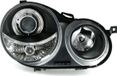 Viking Choice AP Onderdelen B.V. Koplampen dual halo rims VW POLO 9N 11 01-04 05 ANGEL EYES ZWART