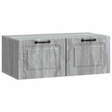 vidaXL Wandmontage TV-kast Grijs sonoma 78,5 x 41 x 30 cm Bewerkt hout