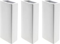 Merkloos 3x Radiator luchtbevochtigers wit 21 cm - Verdamper