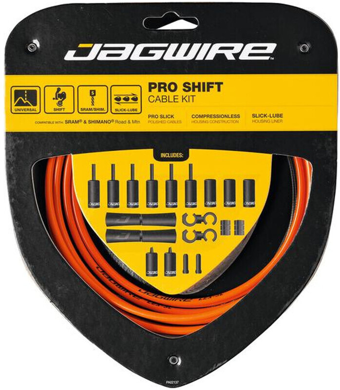 Jagwire 2X Pro Shift Schakelkabel Set, orange