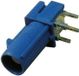 FAKRA connecteur, type C, coudé à 90 degrés, pour circuit imprimé, bleu