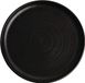 Olympia Canvas ronde borden met smalle rand zwart 26,5cm
