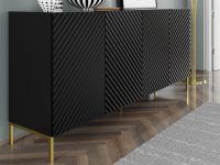 Buffet SURAFU 4 portes noir