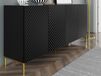 Buffet SURAFU 4 portes noir