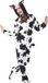 Smiffys R.H. Smith & Sons Wig Makers Ltd Koe Onesie - Zwart/Wit - Kinderen - Unisex - Polyester - Maat 145/158