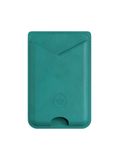 Prowallet Magsafe - Turquoise - Echt leder - Pasjeshouder voor 3 pasjes - Kaarthouder voor Mannen & Vrouwen - Incl. Luxe Cadeaubox