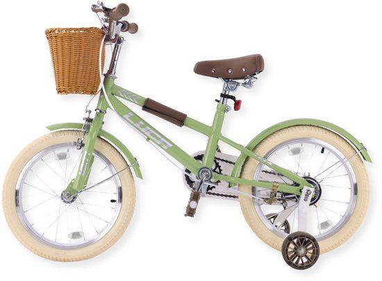 Buxibo Kinderfiets Luca - 16 Inch - Groen