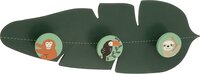 Wandkapstok Safari - Groen - 3 haken - MDF - Merkloos