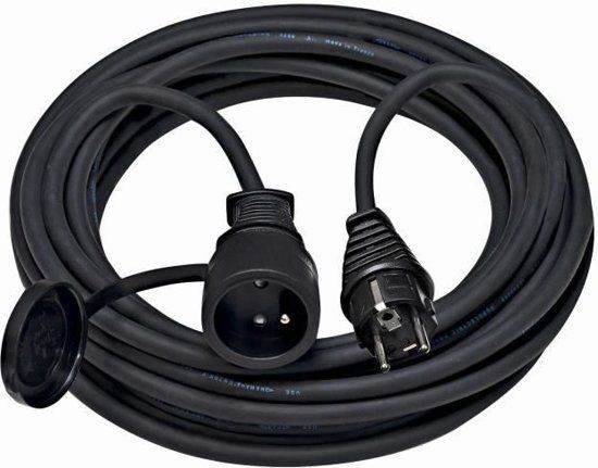 Brennenstuhl Avvolgicavo Da Cantiere 25m H07RN-F 3G1,5 | IP44 Con 3 Prese E Protezione Surriscaldamento