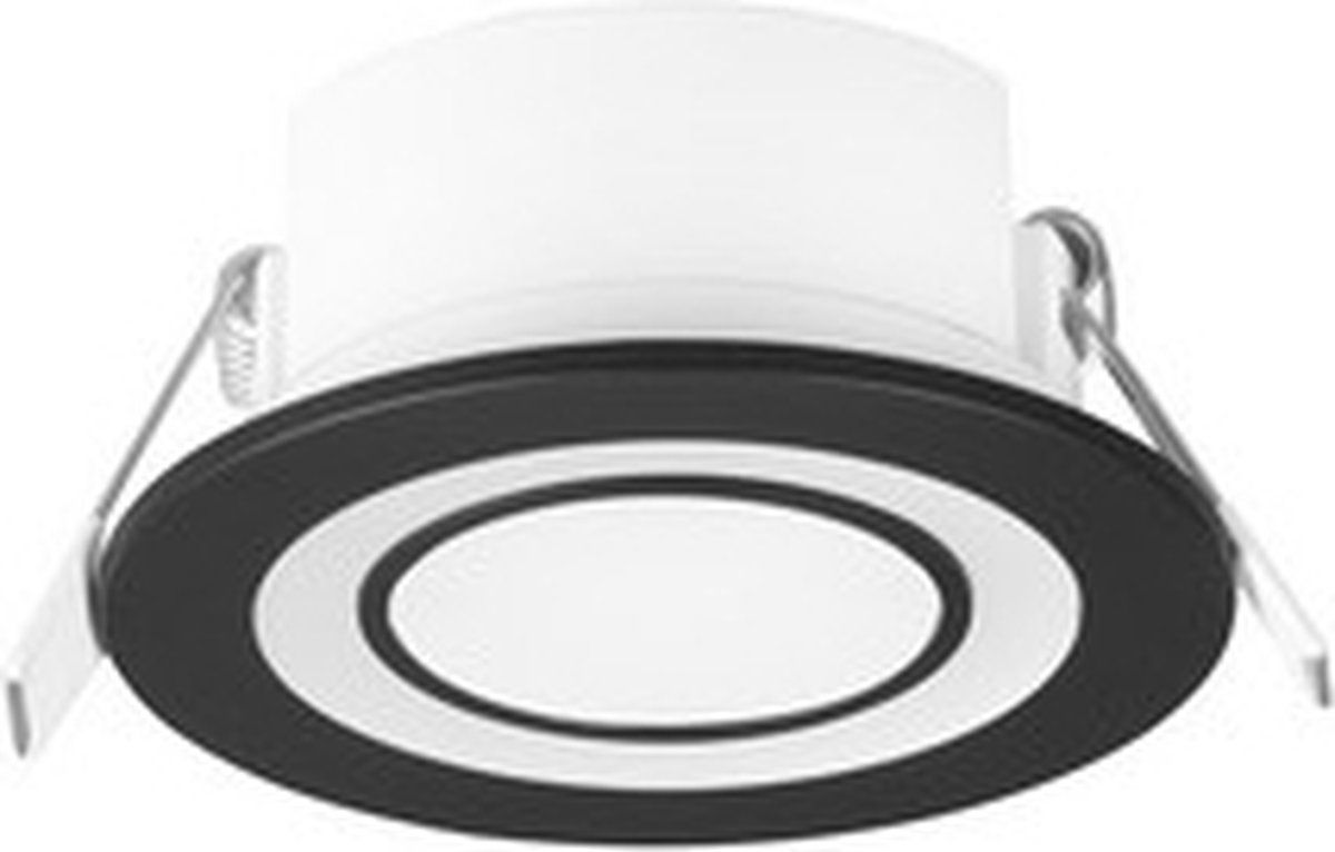 Trio Core - Inbouwspot - Zwart - Plastic - Ø8.2 cm - LED - 5 Watt - IP20 - 4017807504132