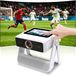 Projecteur intelligent Beamer - Full HD 1080p - Écran tactile - Autofocus - WiFi 6 - 1200 Ansi - Écran de projecteur Home Cinema