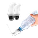 PEPE- Draagbaar Bidet (x2 units, Fles Niet Inbegrepen), Reisbidet, Bidetflesspray, Draagbare Bidetspuitfles, Perineale Fles, Persoonlijk Bidet, Shattaf Draagbaar, Compatibel Met vele Flessen