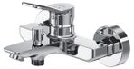 Merkloos Badkraan badmengkraan - Chroom - Met uitloop 16,4 cm - Wandgemonteerd