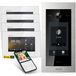 Balter EVO-HD videosysteem voor deuropnamen met touchscreen, videodeurbel, app, geschikt voor 4 appartementen, 4 x 7-inch monitor, Full HD, 2-draads bus