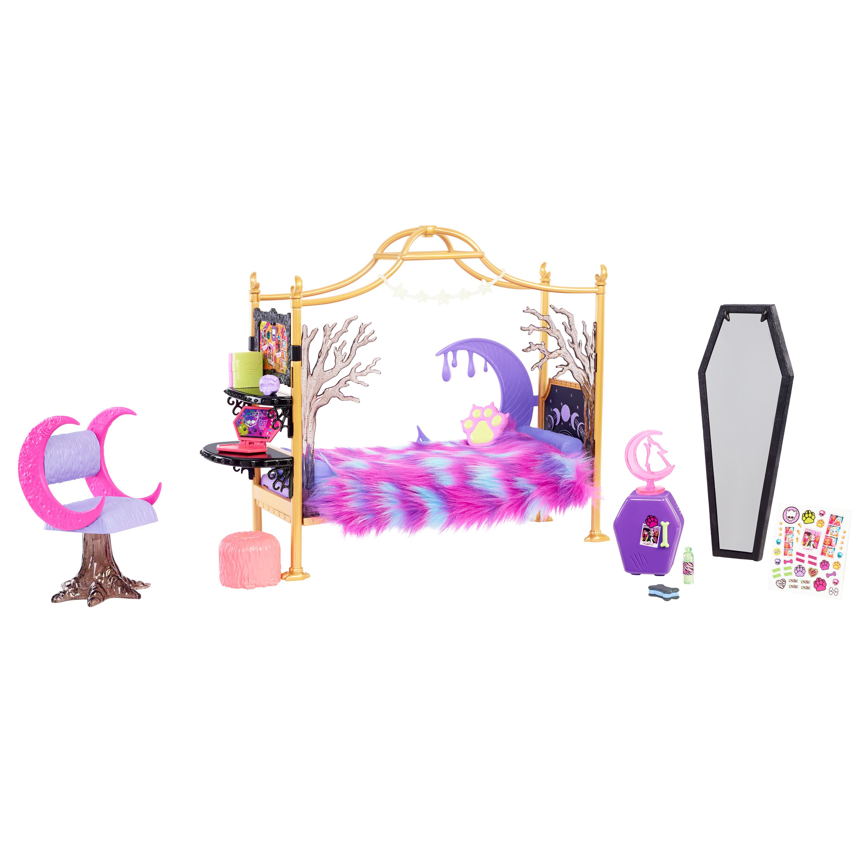Monster High HHK64 Doll Bedroom Playset - Multicolored