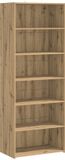 vidaXL Dressoir Artisanaal eiken 70 x 41 x 185 cm Bewerkt hout
