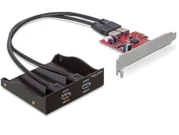 DeLOCK 61775 - Interfacekaart/-adapter - USB 3.1 Gen 1 - 2x USB-A
