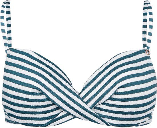 Brunotti Stefana-Stripe Bikini Top Snow 36C