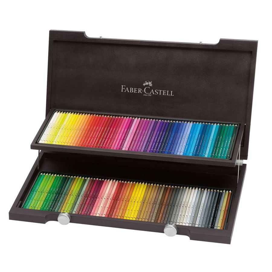 Faber-Castell Albrecht Dürer Aquarelpotloden - Houten Kist - 120 Stuks