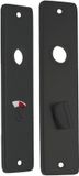 Starx WC-Schild - Deurschild met WC Slot (WC57/5) - Aluminium - Zwart