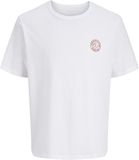 JACK&JONES JJALLIANCE TEE SS CREW NECK LN Heren T-shirts Katoen Regular Fit Kortmouwig Ronde Hals Effen Wit Maat S