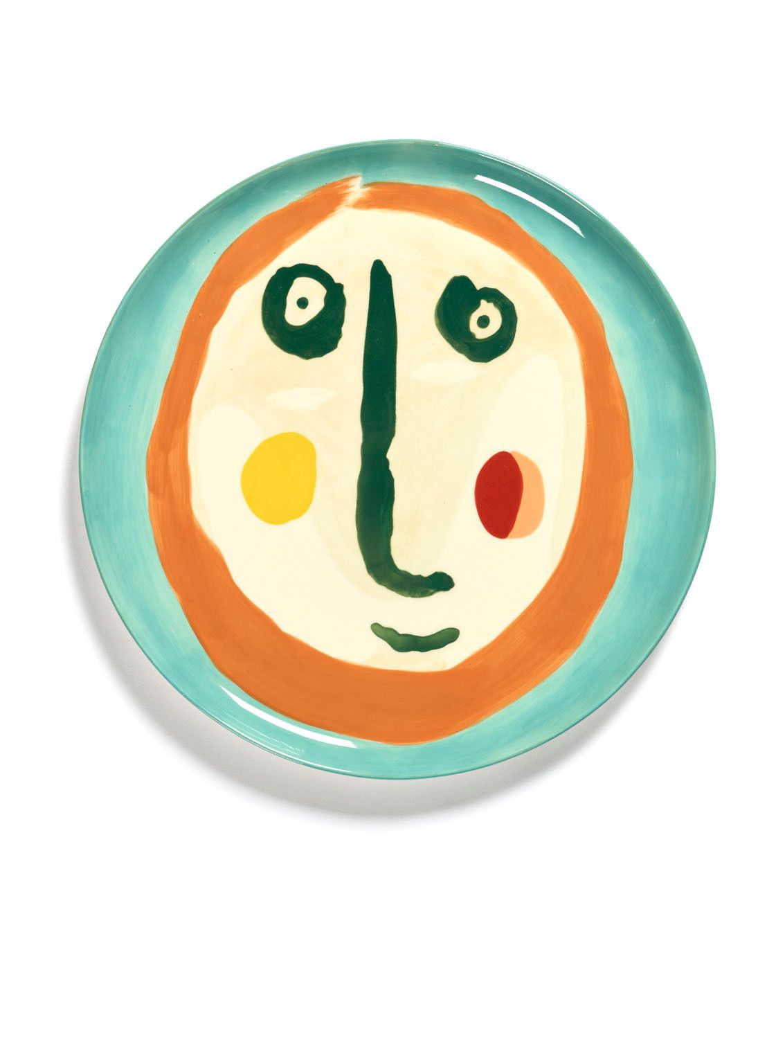 Serax FEAST Face Serveerschaal - 35 cm - Turquoise