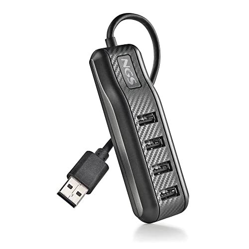 NGS PORT 2.0 - USB 2.0 hub 4-poorts – Compatibel met alle besturingssystemen