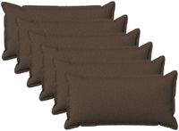 vidaXL - Kussensloop - 6 stuks - HOUTEN - Taupe - 40 x 70 cm - Katoensatijn