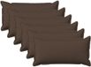 vidaXL - Kussensloop - 6 stuks - HOUTEN - Taupe - 40 x 70 cm - Katoensatijn