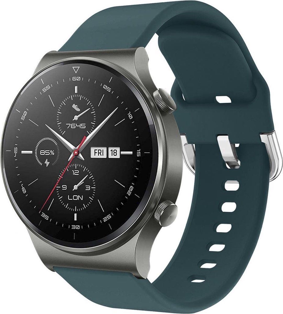 imoshion Siliconen Smartwatch Bandje voor Huawei Watch GT 2 / GT 2 Pro / GT 2e Sport 46 mm - Donkergroen